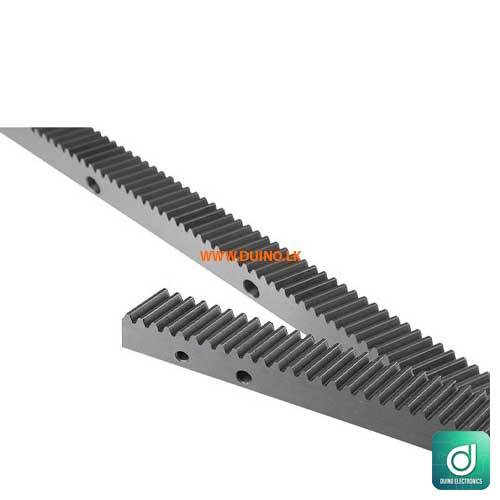1.25mm 25x22mm 671mm Helical Rack Black Color