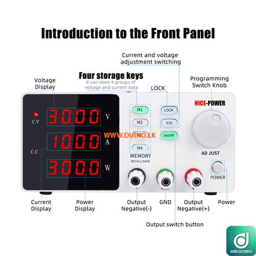 30V 10A SPPS-S3010 programmable power supply 4-bit