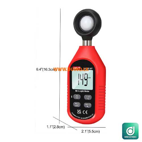 UNI-T Light Meter UT383BT Lux Meter Digital Illuminance Meter 0~199900-4