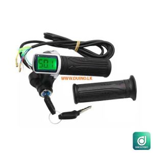 Electric Bike Twist Grip Throttle with Display 24V/36V/48V 1.5m Cable
