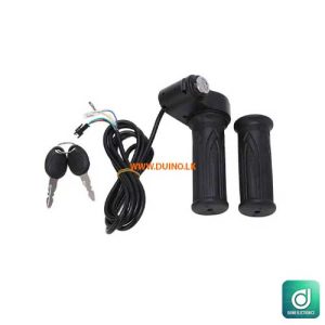 Electric Bike Grip Throttle Set With Key Switch 24V/36V/48V 1.5m Cable