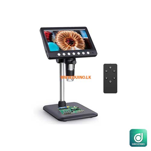 5MP 7'' Digital Microscope 1200x Magnification HD Coin Microscope with 8 LEDs
