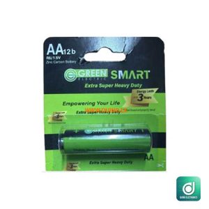 R6 1.5V AA Green Smart Extra Super Heavy Duty Battery Zinc Carbon Battery *1pcs