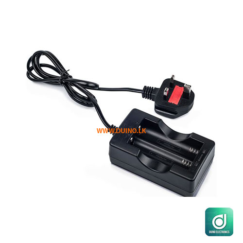 18650 Dual Slot Li-ion Battery Charger with UK Plug - Image 2