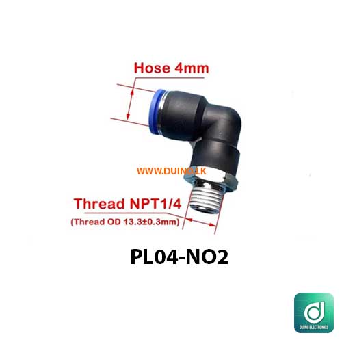 Pipe Fitting PL Pneumatic Fitting External Quick Release Pipe Air Connector
