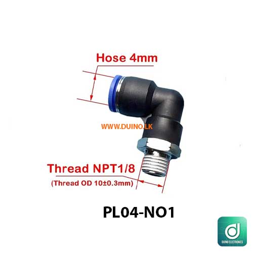 Pipe Fitting PL Pneumatic Fitting External Quick Release Pipe Air Connector