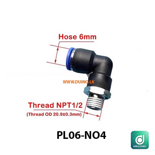 Pipe Fitting PL Pneumatic Fitting External Quick Release Pipe Air Connector