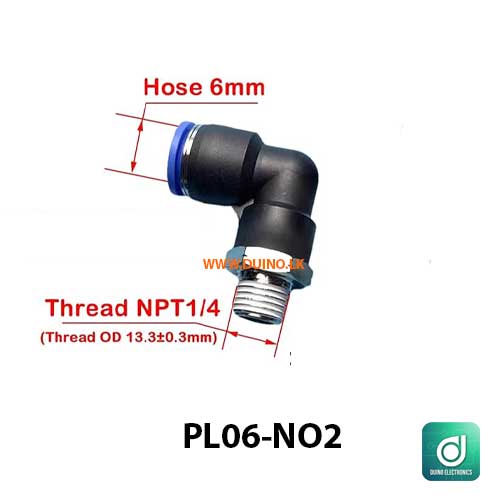 Pipe Fitting PL Pneumatic Fitting External Quick Release Pipe Air Connector