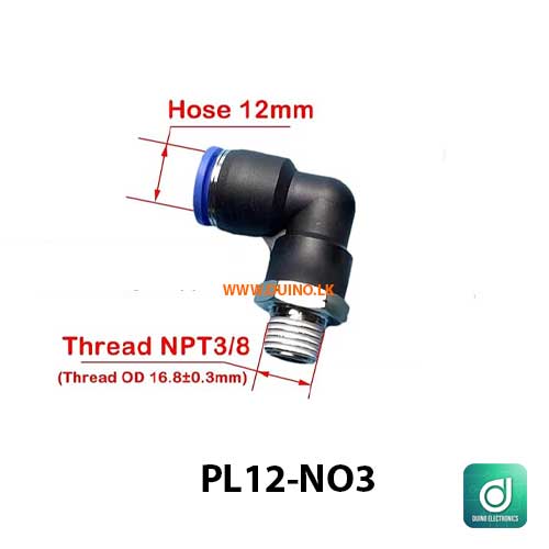 Pipe Fitting PL Pneumatic Fitting External Quick Release Pipe Air Connector