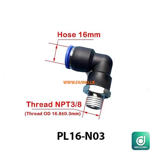 Pipe Fitting PL Pneumatic Fitting External Quick Release Pipe Air Connector