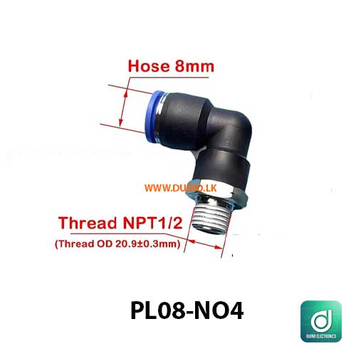 Pipe Fitting PL Pneumatic Fitting External Quick Release Pipe Air Connector