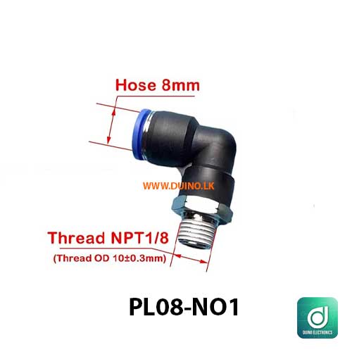 Pipe Fitting PL Pneumatic Fitting External Quick Release Pipe Air Connector