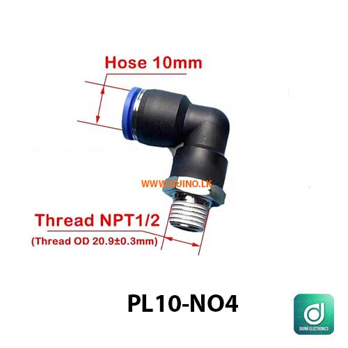 Pipe Fitting PL Pneumatic Fitting External Quick Release Pipe Air Connector