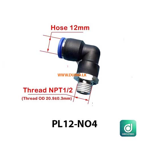 Pipe Fitting PL Pneumatic Fitting External Quick Release Pipe Air Connector