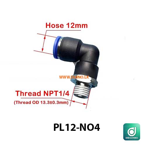 Pipe Fitting PL Pneumatic Fitting External Quick Release Pipe Air Connector