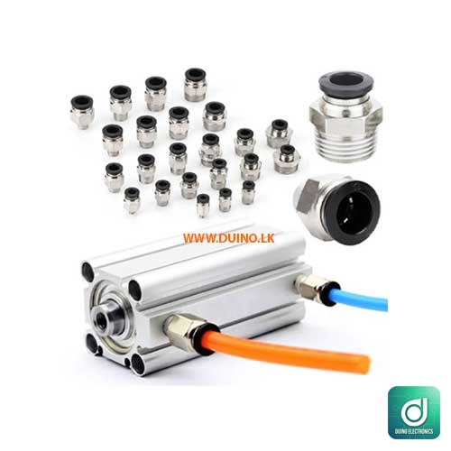 Pipe Fitting PC Pneumatic Fittings Straight Quick Connectors OD 4/6/8/10 /12mm Hose Pipe 1/8 ” 1/4 ” 3/8 ” 1/2 ” Male Thread