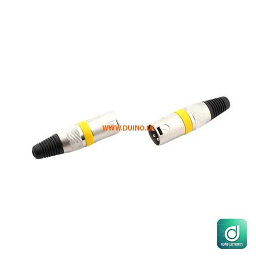 XLR Jack Male Metal Connector Pair