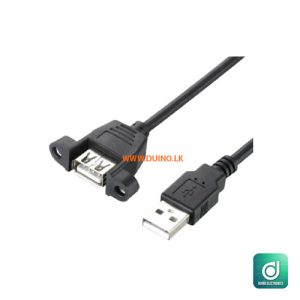 USB 2.0 Male to USB 2.0 Female Cable 50cm Interface Panel Mount