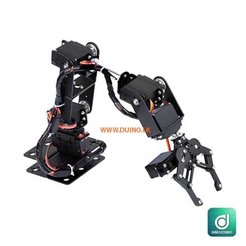6DOF Robot Mechanical Arm Clamp Claw Kit Aluminum Industrial Robot DOF Manipulator *Without Servo