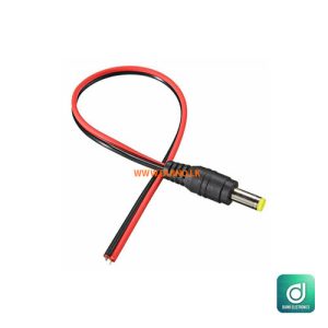 DC Jack Connectors Red/Black Wire Male 5.5mm x 2.1mm