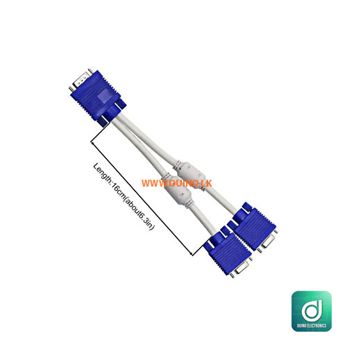 VGA Y Splitter Cable VGA to 2 Female VGA Splitter