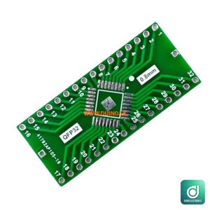 QFP32 SMD to DIP Adapter Converter PCB Board 0.65*1.27mm