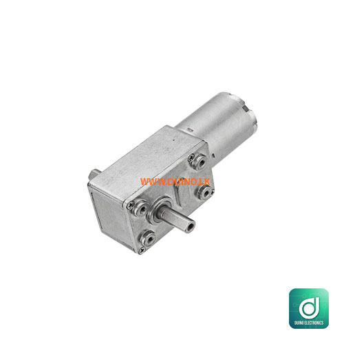 12VDC 120RPM JGY370 Gear Reduction Motor Worm Reversible Turbo Gearbox