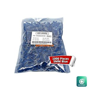 1000Pcs 3mm BLUE Defused LED 3-3.2VDC 460-465nm