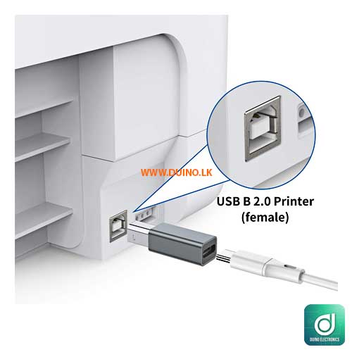 USB Type C to USB B Converter Connector