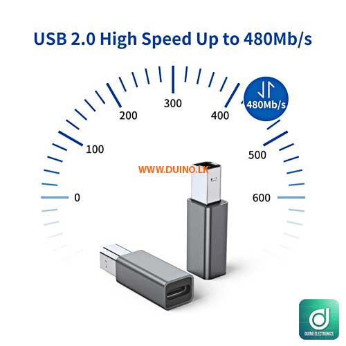 USB Type C to USB B Converter Connector
