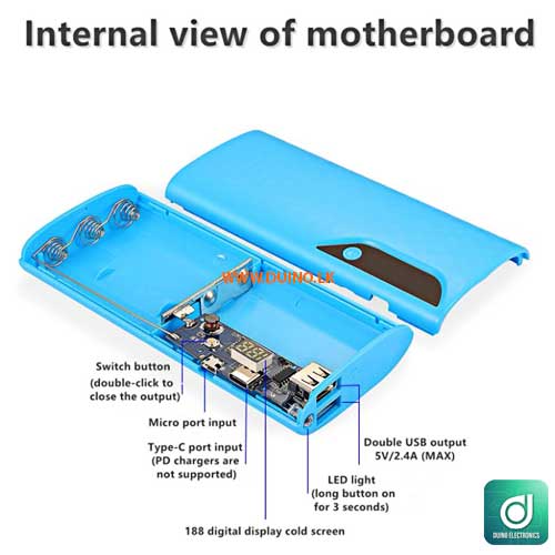 5 IN 1 18650 Power Bank Case Type-C/Micro Interface*Without Batteries