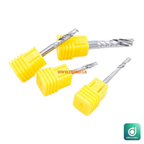 Spiral Flute Bit, Flat Nose Bit, Single Flute Bit, CNC Router Bit, Woodworking Bit, Plastic Cutting Bit, Pocket Cutting Bit, Groove Cutting Bit, Flat End Mill, Precision Milling Tool, Router Accessories, Hobby CNC Tools