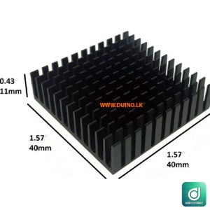 40mm Heatsink 40x40x11mm with Adhesive for NEMA 17 Stepper