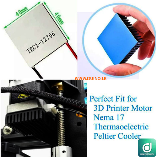 40mm Heatsink 40x40x11mm with Adhesive for NEMA 17 Stepper-2