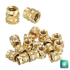 Brass Threaded Insert, Insert Nut, M3 Insert, M5 Insert, Brass Nut, Threaded Insert Nut, Heat Set Insert, Plastic Insert Nut, Brass Fastener, Screw Insert, DIY Hardware, Mechanical Parts, Fastening Hardware