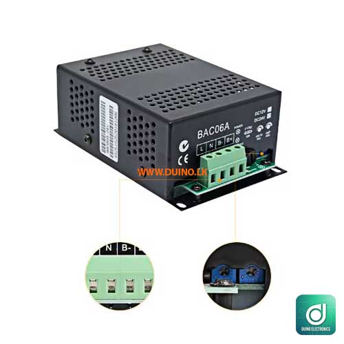 BAC06A-12V Generator Battery Charger 12V/6A 90-280VAC 50/60Hz