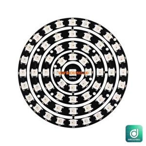 61 Bit, WS2812B, 5050, RGB LED, LED Ring Board, Addressable LEDs, Digital LED Ring, Arduino Compatible, DIY Electronics, LED Display, RGB Lighting, Programmable LEDs, Creative Projects, Wearable Electronics, Microcontroller Projects