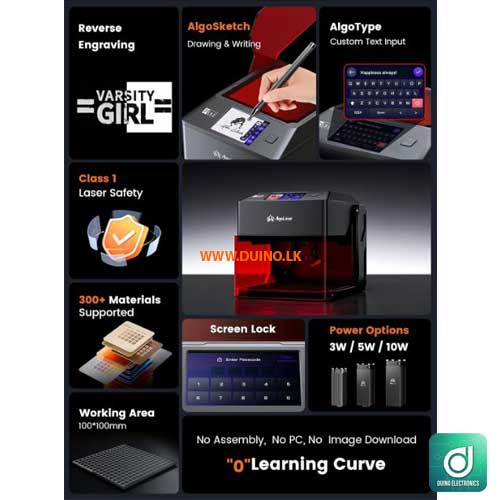 AlgoLaser Pixi 5W Smart Laser Engraving Machine