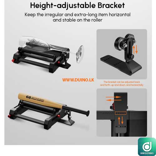 AlgoLaser Rotary Roller (RR2) Y-Axis Rotary Attachment for Laser Engravers