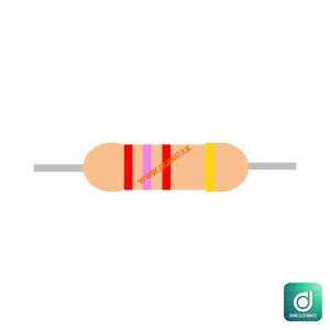 2.7K Ohm 1W 2K7 5% Carbon Film Resistor