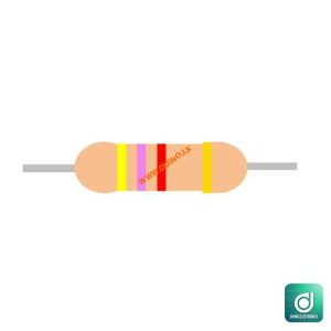 4.7K Ohm 1W 4K7 5% Carbon Film Resistor