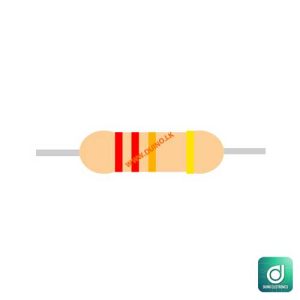22K Ohm 1W 22K 5% Carbon Film Resistor