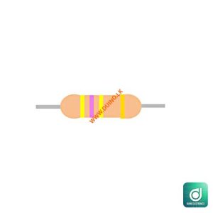 470K Ohm 1W 470K 5% Carbon Film Resistor