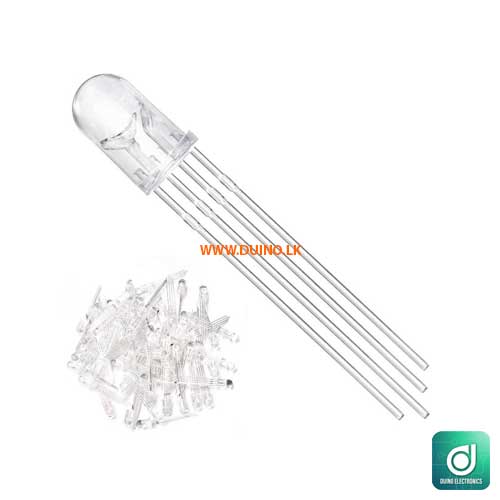 RGB LED 5MM Water Clear 4-Pin Tri-Color Common Anode *1Pcs