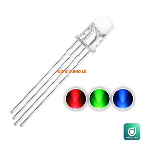 RGB LED 5MM Water Clear 4-Pin Tri-Color Common Anode *1Pcs