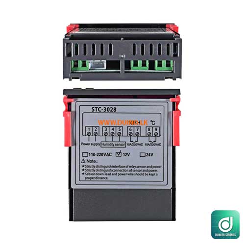 STC-3028 12VDC Temperature and Humidity Controller