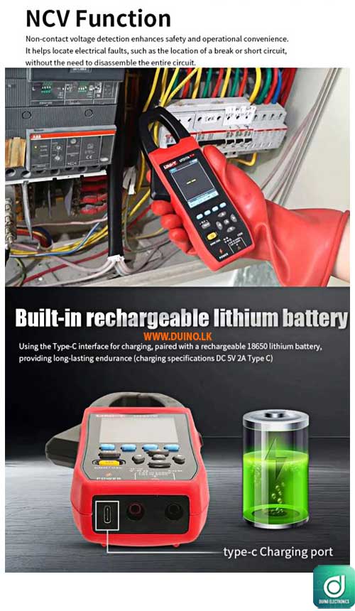 UNI-T UT217B AC/DC Clamp Meter Oscilloscope Multimeter