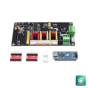 3-Axis USB CNC Laser Arduino Nano Controller A4988 Stepper Motor Driver Board + nano board + 2xA4988 + Acrylic Case