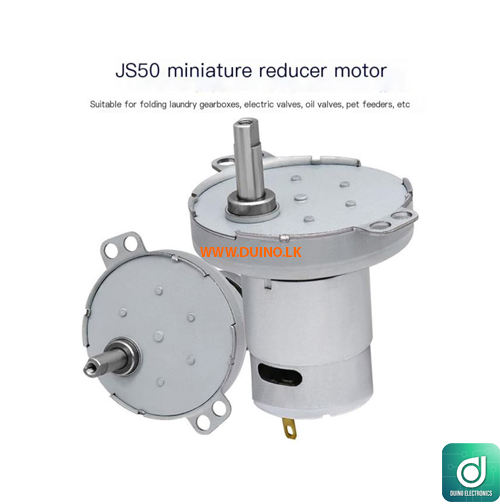 JS50-385 Gear Motor 12V 12000RPM (Gear Output 500RPM)
