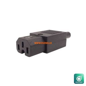 AC110-250V 10A Female IEC320 C15 Power Socket Adapter Connector 3-Terminal